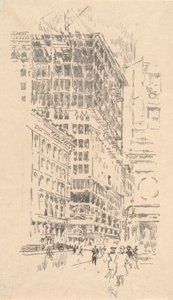 Construyendo el edificio, #8 en la colección Iconphile Club de Joseph Pennell