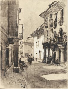 Calle Mayor Alcalá de Joseph Pennell