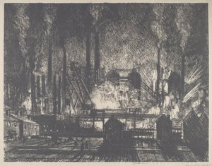 Cambio de Turnos, Charleroi de Joseph Pennell