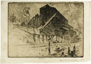Carbón—El rompedor imponente de Joseph Pennell