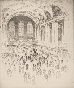 Concourse, Grand Central, Nueva York de Joseph Pennell