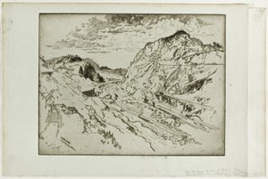 Corte Culebra, Panamá de Joseph Pennell