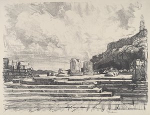 Eleusis, el pavimento del templo de Joseph Pennell