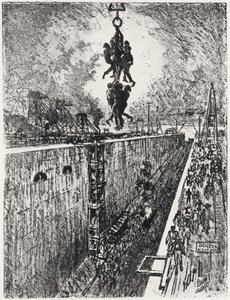 Fin del día: Gatun Lock, lámina VII de 