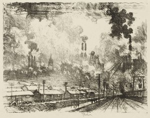 Trabajo de guerra inglés: las minas de carbón de Joseph Pennell