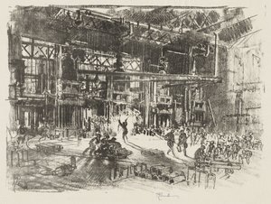 Trabajo de guerra inglés: Las prensas de Joseph Pennell