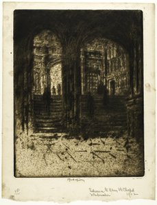 Entrada a la capilla de Enrique VII, Westminster de Joseph Pennell