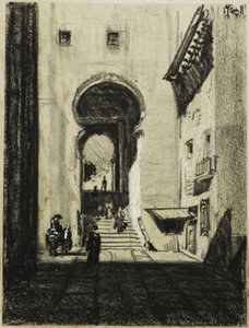 Entrada al Zocodover, Toledo de Joseph Pennell