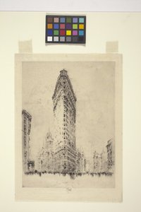Edificio Flat Iron (grabado) de Joseph Pennell