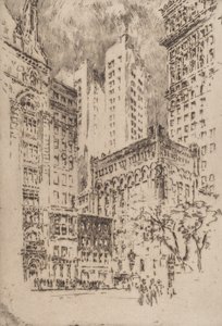 Casa de cuatro pisos, 1904 de Joseph Pennell
