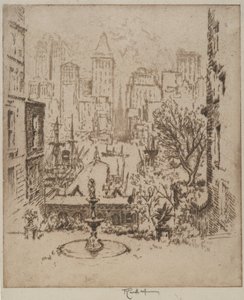 De Clark Street a Wall Street, 1924 de Joseph Pennell