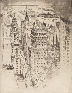 Cornisa dorada, No.II de Joseph Pennell