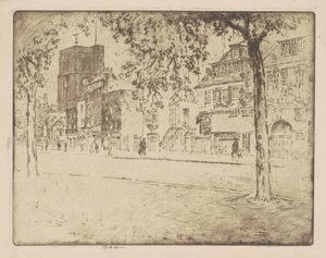 Casa donde murió Whistler de Joseph Pennell