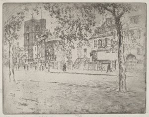 Casa donde murió Whistler de Joseph Pennell