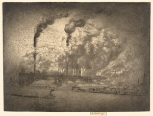 Compañía de acero de Illinois de Joseph Pennell