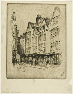 Último de Viejo Londres, Feria de la Tela de Joseph Pennell