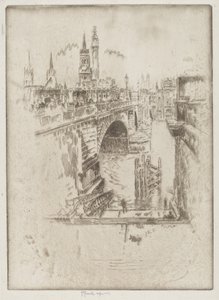 Escaleras del Puente de Londres de Joseph Pennell