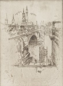 Escaleras del Puente de Londres, 1903 de Joseph Pennell