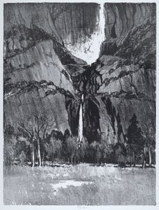 Cataratas inferiores, Yosemite de Joseph Pennell