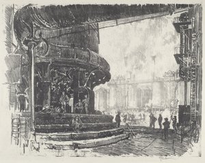 Fabricando arrabio de Joseph Pennell
