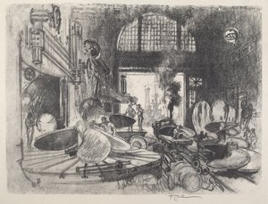 Fabricando palas de hélice de Joseph Pennell