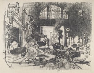 Fabricando palas de hélice de Joseph Pennell
