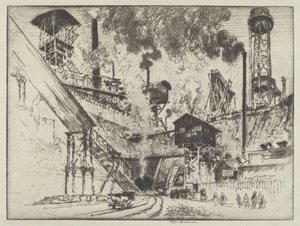 Boca de la Mina, Ruhrort cerca de Oberhausen de Joseph Pennell
