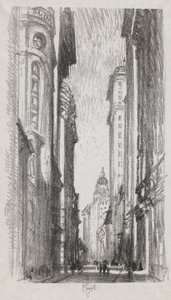 Nassau Street, #5 en la Colección Iconophie Club de Joseph Pennell
