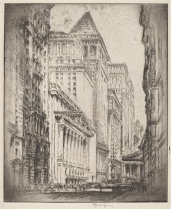 Bolsa de Valores de Nueva York de Joseph Pennell