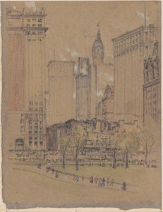 Nueva York, el viejo y el nuevo de Joseph Pennell