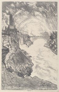 Arcoíris en Niagara de Joseph Pennell