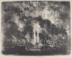 Refinación de Petróleo, Whiting, Indiana, 1915 de Joseph Pennell