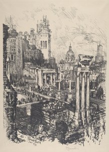 Roma antigua y nueva, Monumento a Víctor Manuel de Joseph Pennell