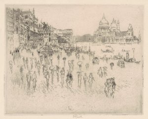 En la Riva, desde la ventana de Pennell de Joseph Pennell