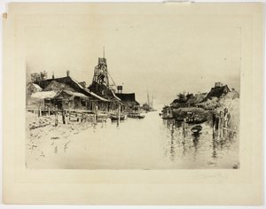 Pilot Town, La. de Joseph Pennell