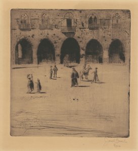 Plaza del Comune, Pistoia de Joseph Pennell