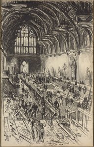 Preparativos para el velatorio de Eduardo VII