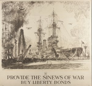 Proporciona los Nervios de la Guerra, Compra Bonos de Libertad de Joseph Pennell