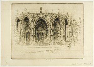 Puerta Visagara, Puerta de Madrid, Toledo de Joseph Pennell