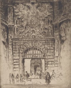 Puerta Visagara, Puerta de Madrid, Toledo, 1904 de Joseph Pennell