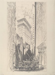 Reconstrucción de Broad Street, 1910 de Joseph Pennell