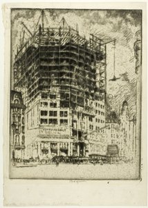 Reconstrucción de la Quinta Avenida de Joseph Pennell