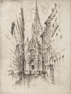 San Maclou, Rouen, 1907 de Joseph Pennell
