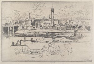Torre de Tiro entre los Puentes de Joseph Pennell