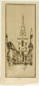 Iglesia de Spitalfields de Joseph Pennell