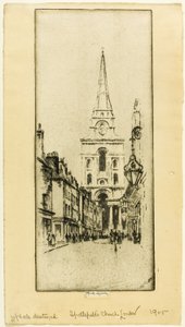 Iglesia de Spitalfields de Joseph Pennell