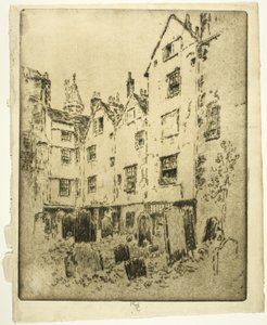 Patio de la iglesia de San Bartolomé de Joseph Pennell