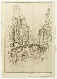 San Dunstan, calle Fleet de Joseph Pennell