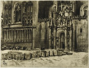 San Juan de los Reyes, la puerta y las cadenas de Joseph Pennell