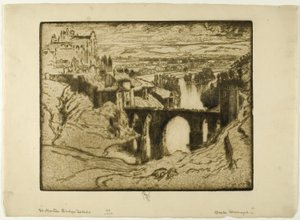 Puente de San Martín, Toledo de Joseph Pennell